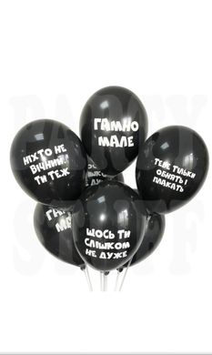Гелеві кульки з малюнком "Приколи до дня народження"