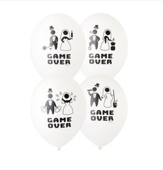 Гелиевые шары свадебные приколы "Game over"