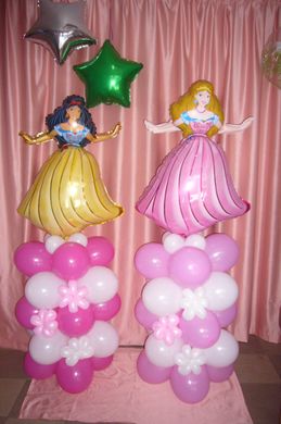 Фигура из воздушных шаров "Принцесса"