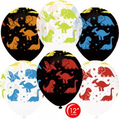 Гелиевые шары "Яркие Динозаврики"