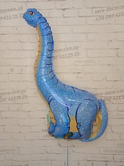 Фольгированный шар "Динозавр голубой"