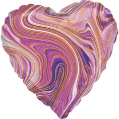Сердце "Агат фиолетовый"